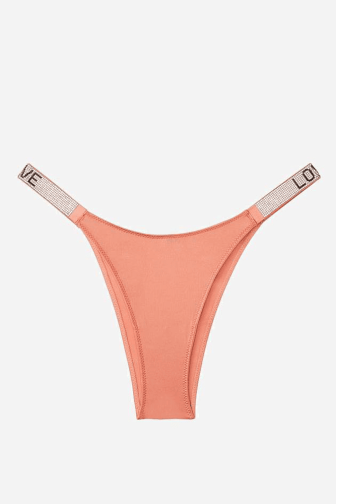 Трусики ЗІ СТРАЗАМИ БРАЗИЛІАНИ PEACH