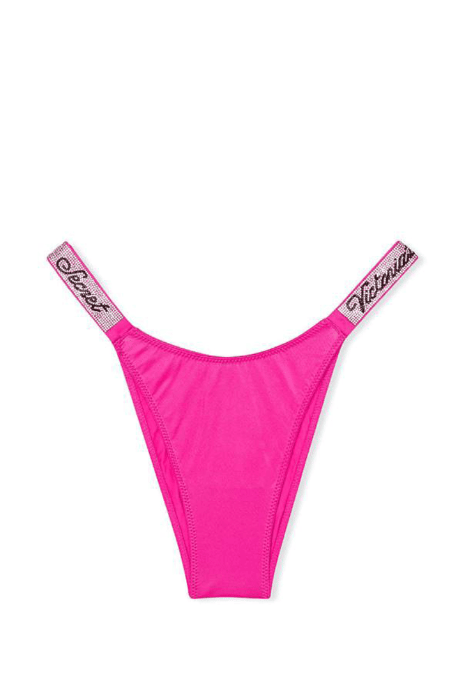 Трусики ЗІ СТРАЗАМИ БРАЗИЛІАНИ PINK Victoria`s Secret