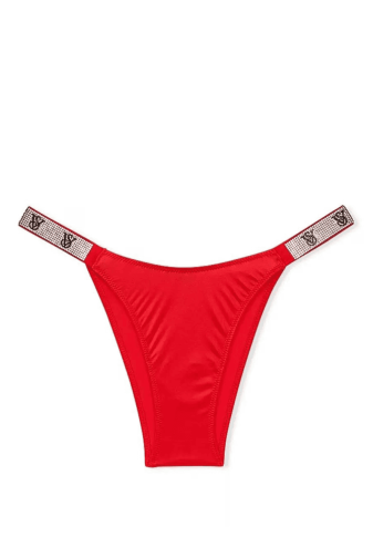 Трусики ЗІ СТРАЗАМИ БРАЗИЛІАНИ RED VS Victoria`s Secret