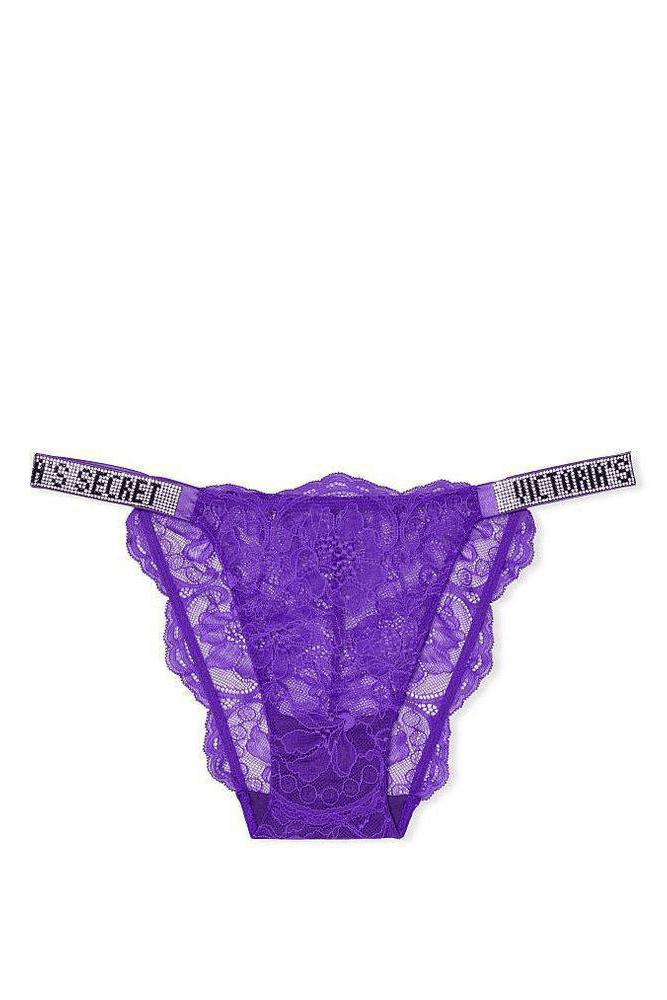 Трусики ЗІ СТРАЗАМИ БРАЗИЛІАНИ МЕРЕЖИВО VIOLET Victoria`s Secret