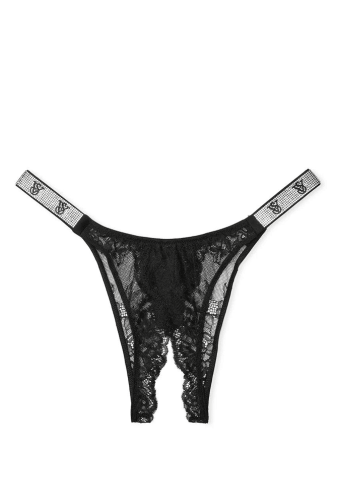 Трусики ЗІ СТРАЗАМИ З ДОСТУПОМ BLACK VS Victoria`s Secret