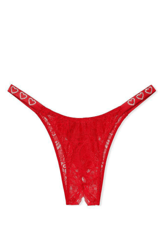 Трусики ЗІ СТРАЗАМИ З ДОСТУПОМ RED HEARTS Victoria`s