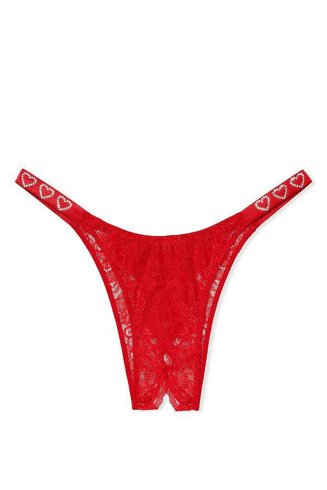 Трусики ЗІ СТРАЗАМИ З ДОСТУПОМ RED HEARTS Victoria`s