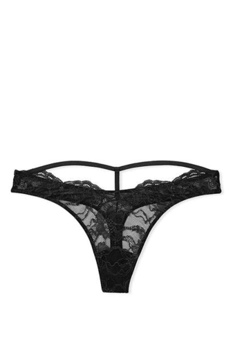 Трусики ЗІ СТРАЗАМИ СТРІНГИ BLACK BACK Victoria`s Secret