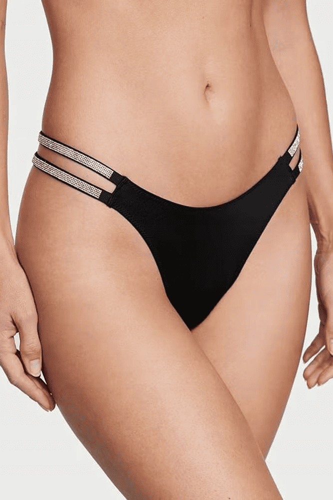 Трусики ЗІ СТРАЗАМИ СТРІНГИ BLACK CROSS Victoria`s Secret