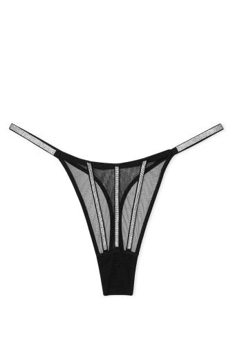 Трусики ЗІ СТРАЗАМИ СТРІНГИ BLACK LINES Victoria`s Secret