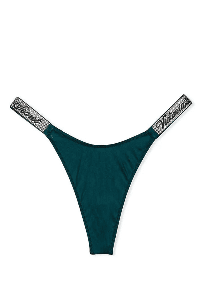 Трусики ЗІ СТРАЗАМИ СТРІНГИ EMERALD Victoria`s
