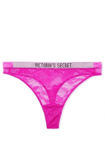 Трусики ЗІ СТРАЗАМИ СТРІНГИ FUCHSIA HIGH Victoria`s