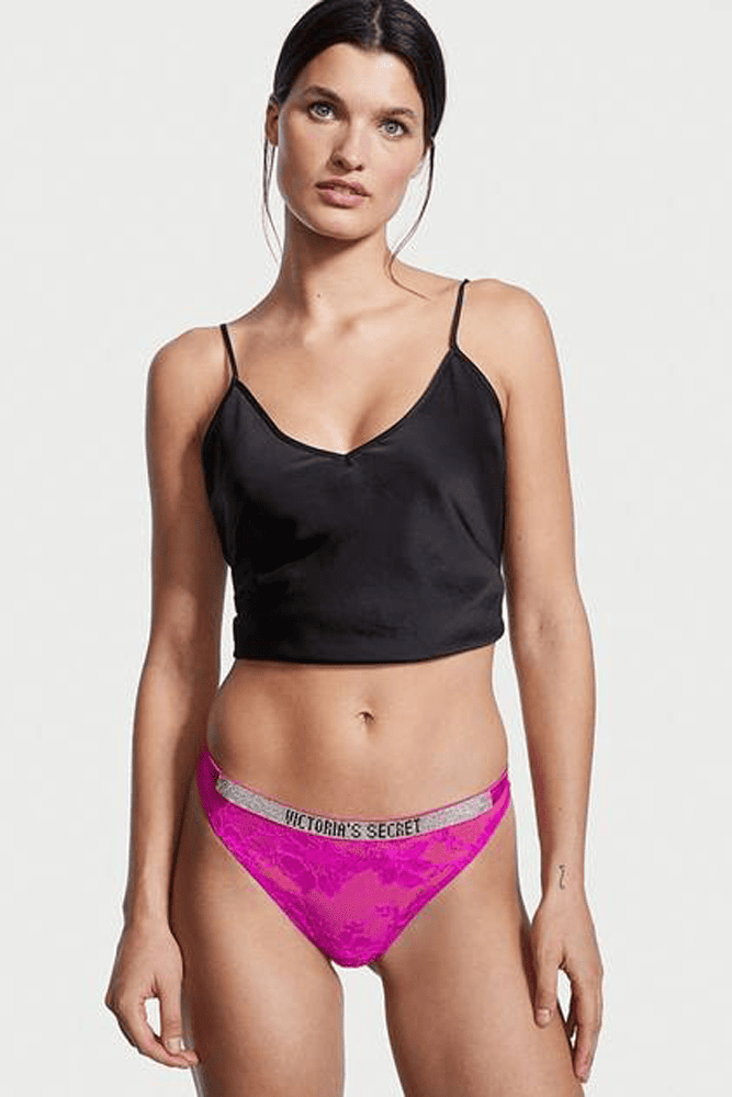 Трусики ЗІ СТРАЗАМИ СТРІНГИ FUCHSIA HIGH Victoria`s