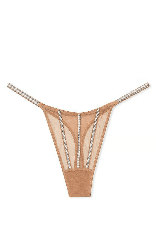 Трусики ЗІ СТРАЗАМИ СТРІНГИ NUDE LINES Victoria`s Secret