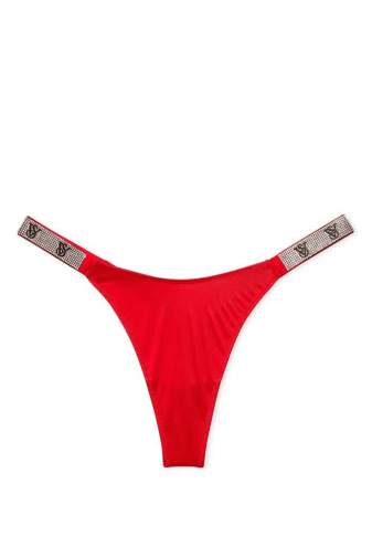 Трусики ЗІ СТРАЗАМИ СТРІНГИ RED VS Victoria`s Secret