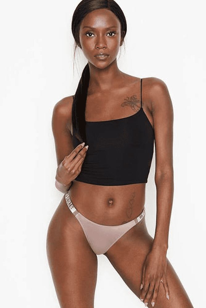 Трусики ЗІ СТРАЗАМИ СТРІНГИ SILVER VIOLET Victoria`s Secret