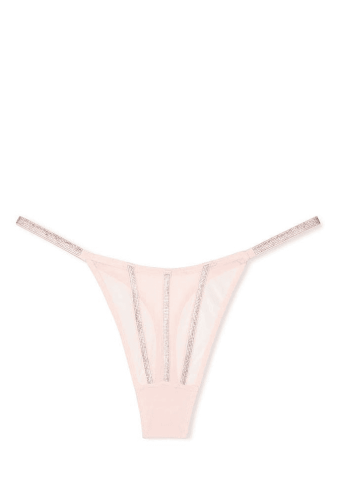 Трусики ЗІ СТРАЗАМИ СТРІНГИ МЕРЕЖИВО PINK