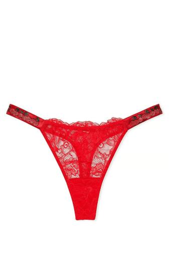 Трусики ЗІ СТРАЗАМИ СТРІНГИ МЕРЕЖИВО CHERRY Victoria`s