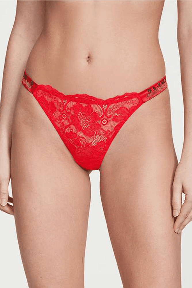 Трусики ЗІ СТРАЗАМИ СТРІНГИ МЕРЕЖИВО CHERRY Victoria`s