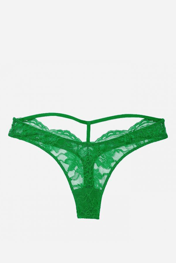 Трусики ЗІ СТРАЗАМИ СТРІНГИ МЕРЕЖИВО GRASS BACK Victoria`s Secret