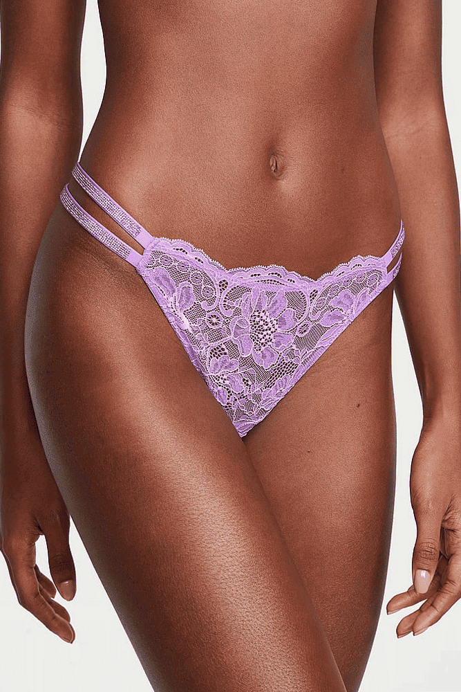 Трусики ЗІ СТРАЗАМИ СТРІНГИ МЕРЕЖИВО VIOLET CROSS Victoria`s Secret