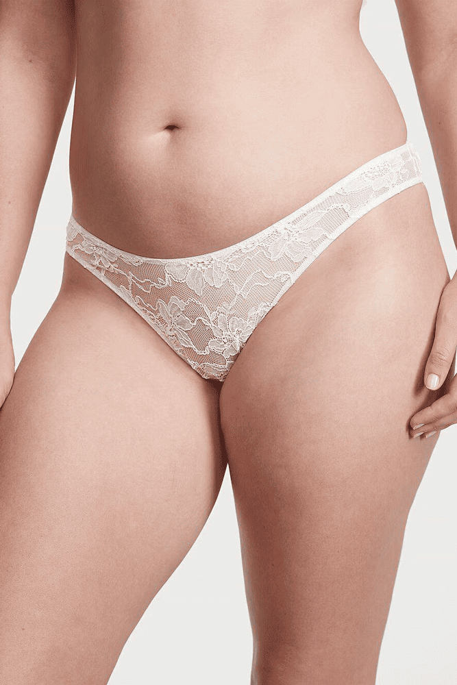 Трусики ЗІ СТРАЗАМИ СТРІНГИ МЕРЕЖИВО WHITE BACK Victoria`s Secret