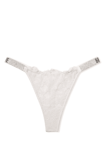 Трусики ЗІ СТРАЗАМИ СТРІНГИ МЕРЕЖИВО WHITE BRIDE Victoria`s Secret
