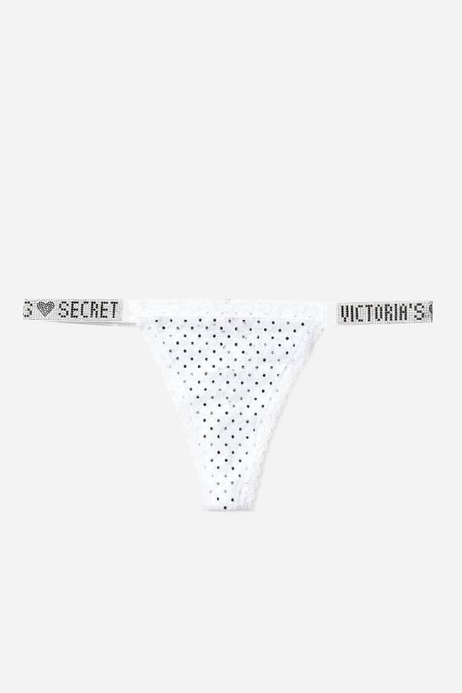 Трусики ЗІ СТРАЗАМИ СТРІНГИ WHITE DOT Victoria`s Secret
