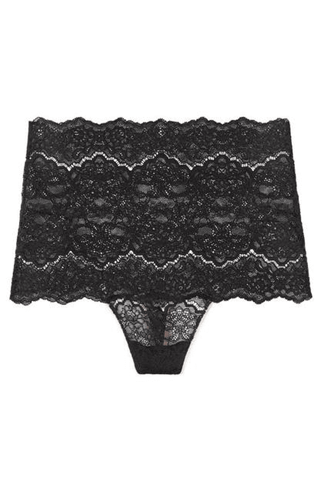 Трусики МЕРЕЖИВНІ ВИСОКА ПОСАДКА BLACK Victoria`s