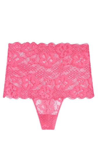 Трусики МЕРЕЖИВНІ ВИСОКА ПОСАДКА PINK Victoria`s Secret