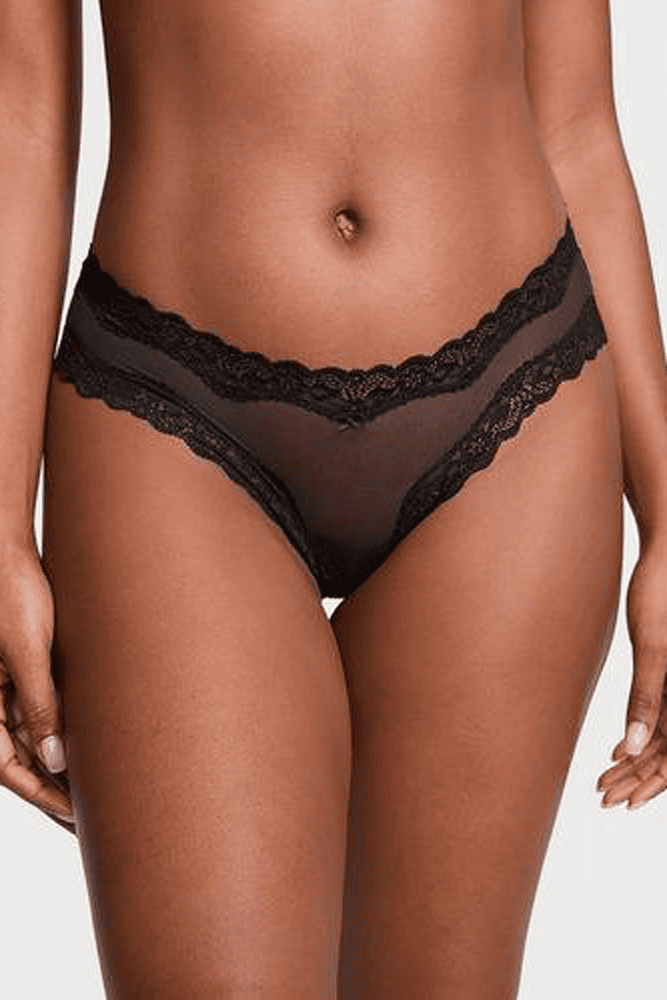 Трусики МЕРЕЖИВНІ ЛЮКС БРАЗИЛІАНИ BLACK TEASE Victoria`s Secret