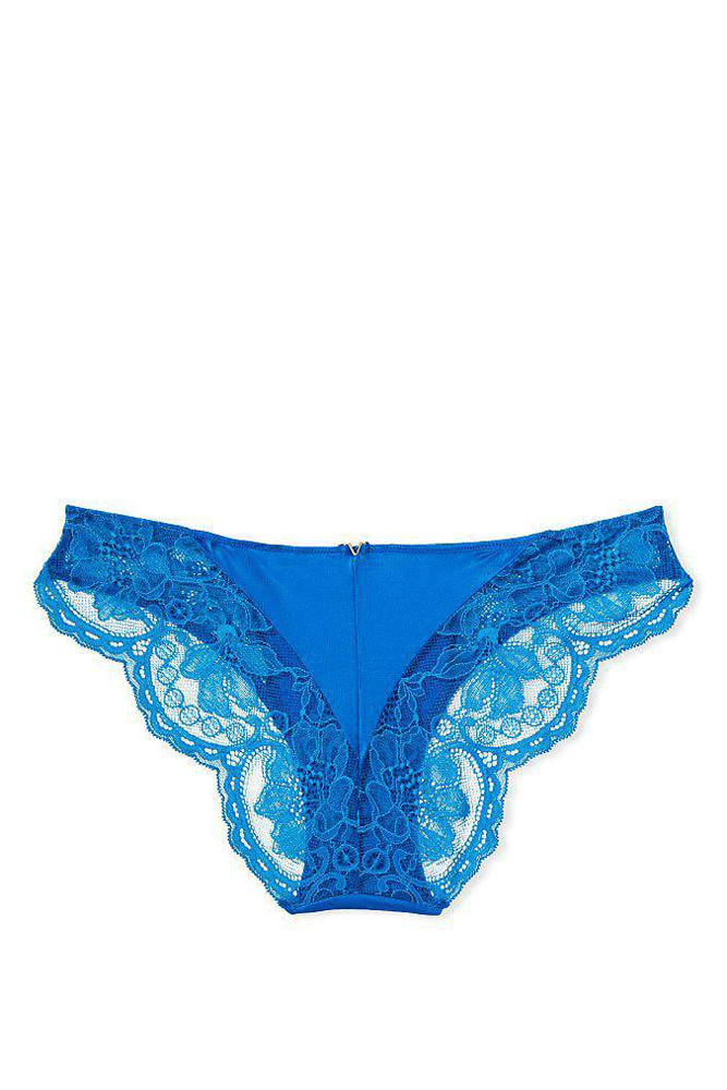 Трусики МЕРЕЖИВНІ ЛЮКС БРАЗИЛІАНИ BLUE Victoria`s