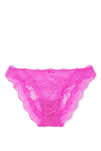 Трусики МЕРЕЖИВНІ ЛЮКС БРАЗИЛІАНИ NEON PINK Victoria`s Secret