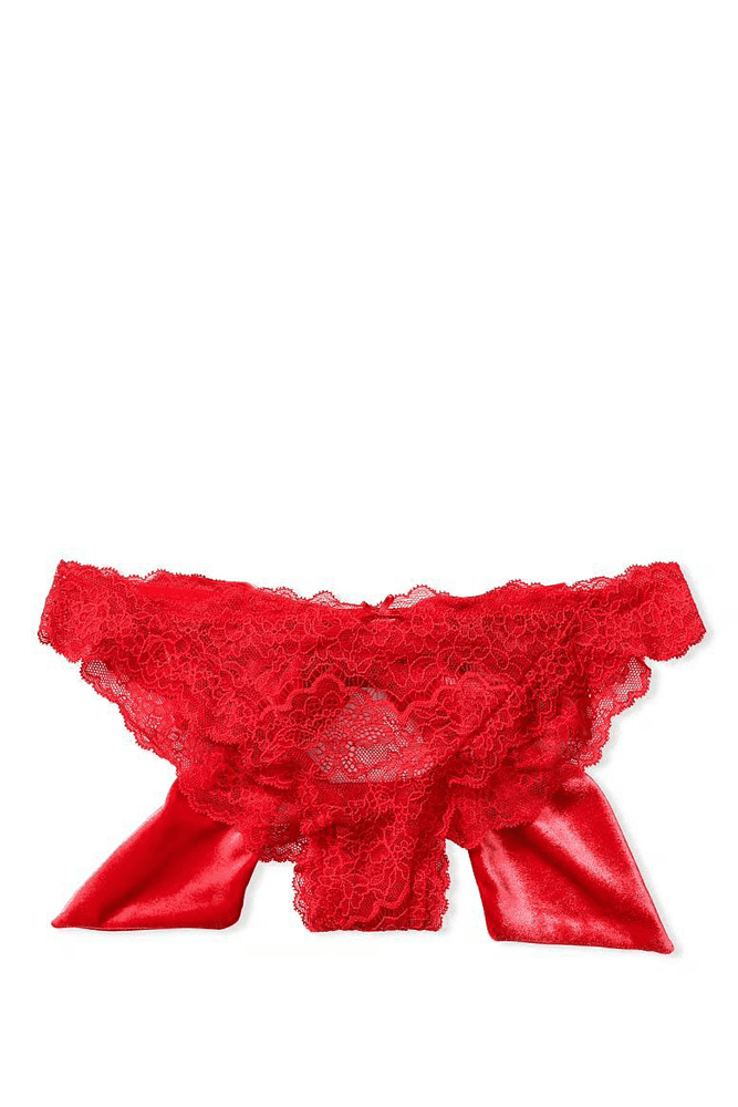 Трусики МЕРЕЖИВНІ ЛЮКС БРАЗИЛІАНИ RED BOW Victoria`s Secret