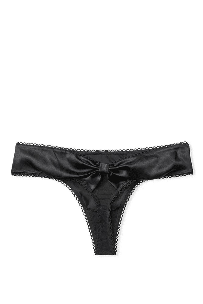 Трусики МЕРЕЖИВНІ ЛЮКС СТРІНГИ BLACK BOW Victoria`s Secret