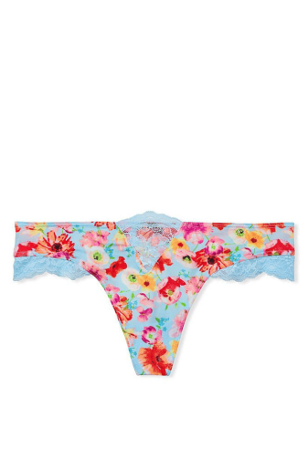 Трусики МЕРЕЖИВНІ ЛЮКС СТРІНГИ BLUE FLORAL Victoria`s Secret