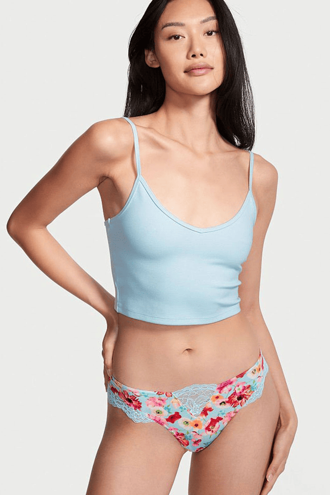 Трусики МЕРЕЖИВНІ ЛЮКС СТРІНГИ BLUE FLORAL Victoria`s Secret