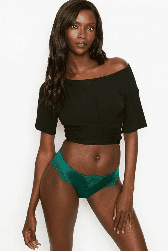 Трусики МЕРЕЖИВНІ ЛЮКС СТРІНГИ EMERALD Victoria`s Secret