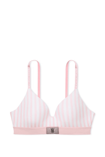 БЮСТГАЛЬТЕР БЕЗ КІСТОЧОК PINK STRIPE EMBL Victoria`s Secret