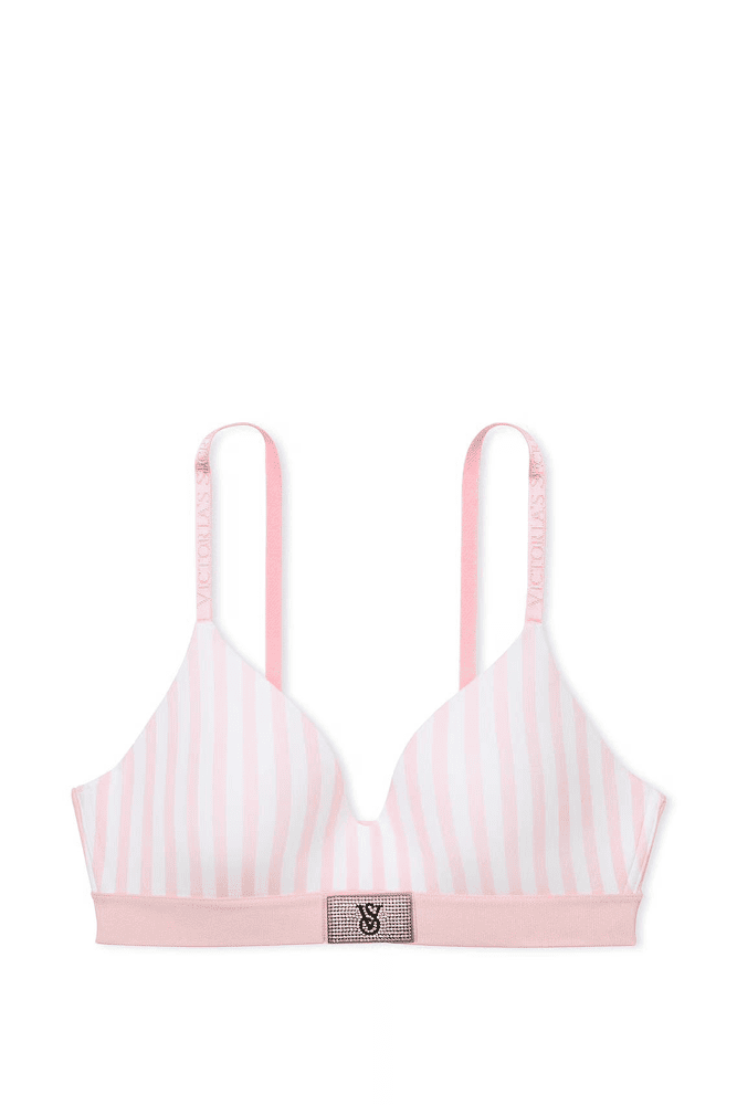 БЮСТГАЛЬТЕР БЕЗ КІСТОЧОК PINK STRIPE EMBL Victoria`s Secret