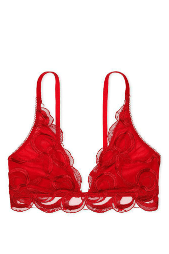 БЮСТГАЛЬТЕР PINK БЕЗ ПУШ-АП RED EMBR BOW Victoria`s Secret