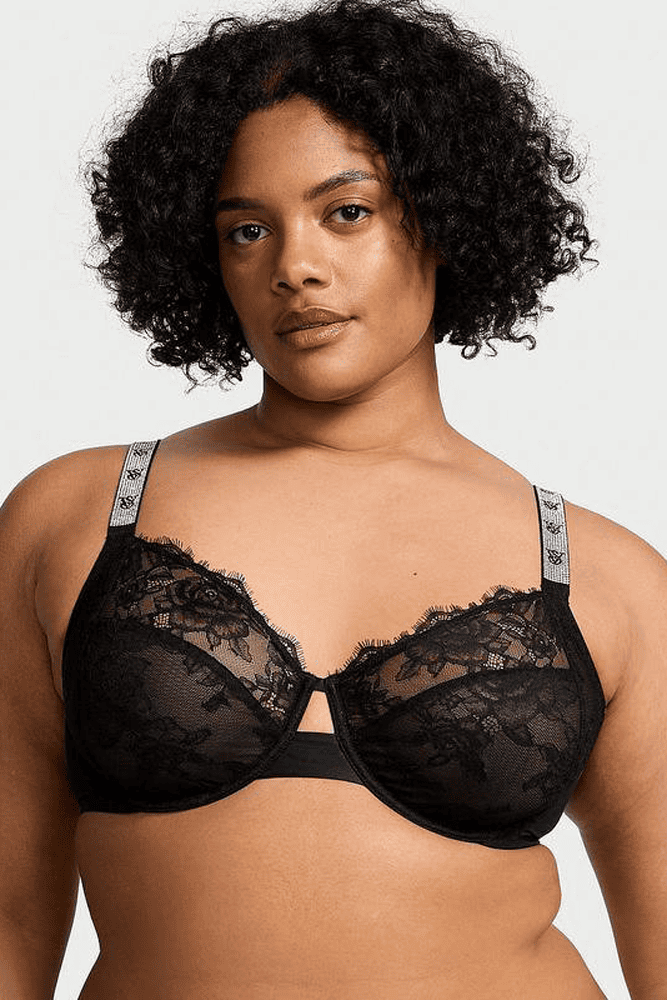 БЮСТГАЛЬТЕР ЗІ СТРАЗАМИ БЕЗ ПУШ-АП BLACK VS Victoria`s Secret