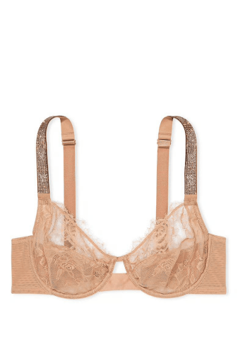 БЮСТГАЛЬТЕР ЗІ СТРАЗАМИ БЕЗ ПУШ-АП NUDE VS Victoria`s Secret