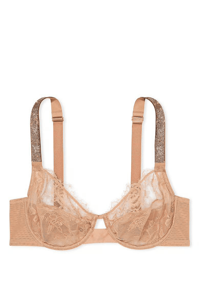 БЮСТГАЛЬТЕР ЗІ СТРАЗАМИ БЕЗ ПУШ-АП NUDE VS Victoria`s Secret