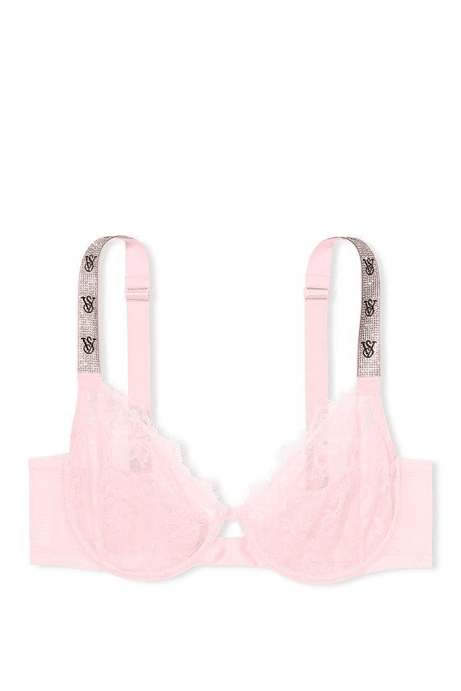БЮСТГАЛЬТЕР ЗІ СТРАЗАМИ БЕЗ ПУШ-АП PUREST PINK VS Victoria`s Secret