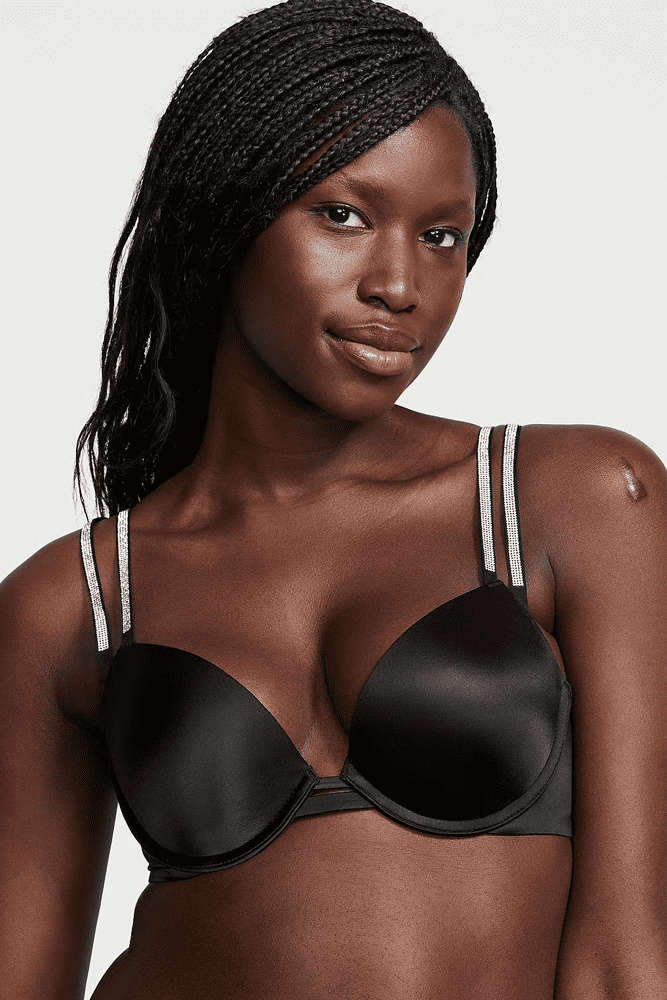 БЮСТГАЛЬТЕР ЗІ СТРАЗАМИ ПУШ-АП BLACK DOUBLE Victoria`s Secret