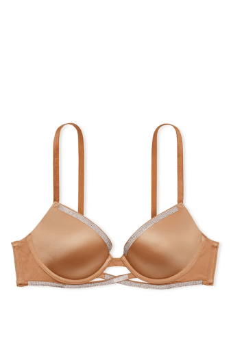 БЮСТГАЛЬТЕР ЗІ СТРАЗАМИ ПУШ-АП NUDE CROSS Victoria`s Secret