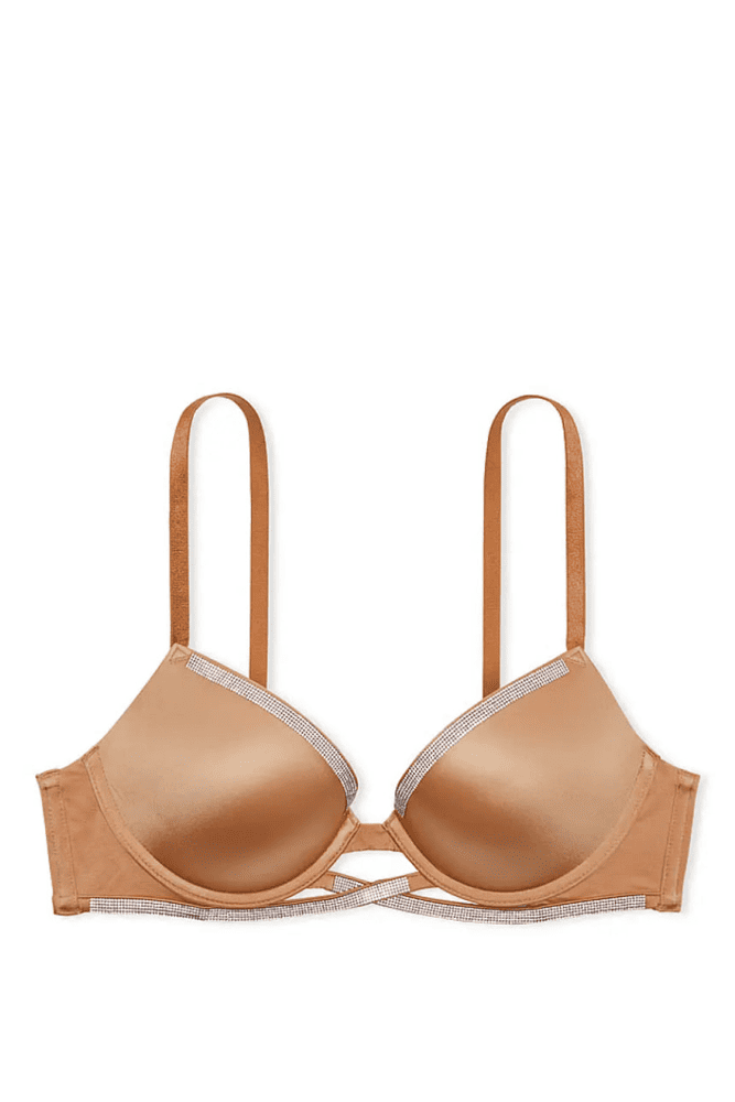 БЮСТГАЛЬТЕР ЗІ СТРАЗАМИ ПУШ-АП NUDE CROSS Victoria`s Secret