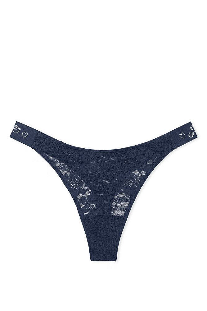 Трусики PINK СТРІНГИ NAVY  LOGO EMBL Victoria`s Secret