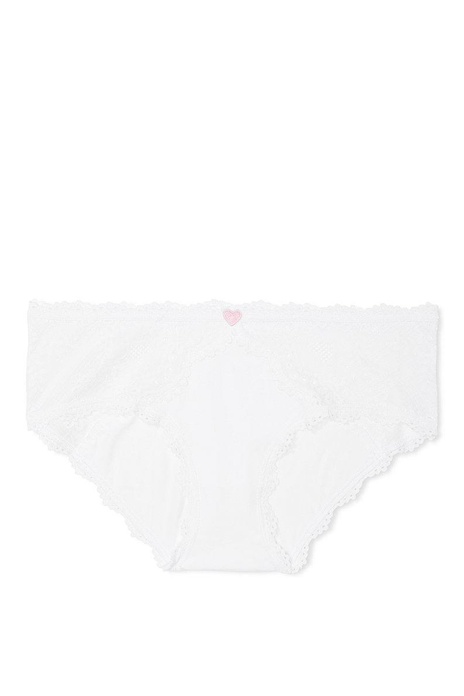Трусики БАВОВНЯНІ БІКІНІ WHITE HEART Victoria`s Secret