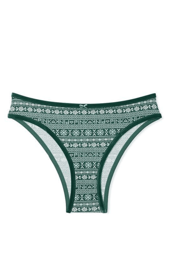 Трусики БАВОВНЯНІ БРАЗИЛІАНИ GREEN PAISLEY Victoria`s Secret