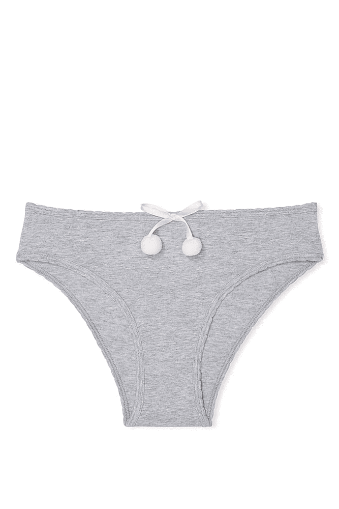 Трусики БАВОВНЯНІ БРАЗИЛІАНИ GREY POM Victoria`s Secret