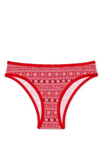 Трусики БАВОВНЯНІ БРАЗИЛІАНИ RED PAISLEY Victoria`s Secret