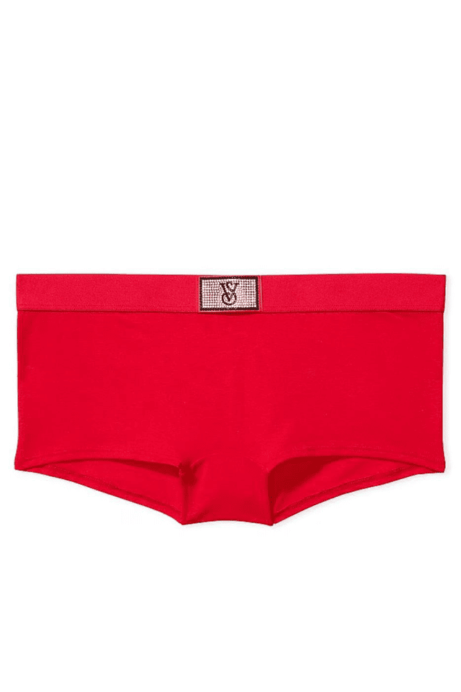 Трусики БАВОВНЯНІ ШОРТИКИ RED EMBL Victoria`s Secret